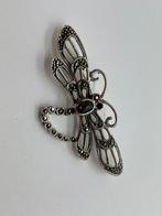 Z976 Prachtige zilveren broche libelle, 4 tot 7 cm, Ophalen of Verzenden, X, Zilver