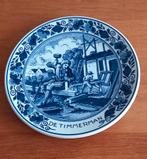Wandbord, timmerman doorsnee 23,5 cm. Onbeschadigd, Antiek en Kunst, Ophalen