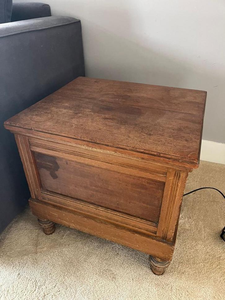 Antieke po toiletstoel/bijzettafel, Antiek en Kunst, Antiek | Meubels | Stoelen en Banken, Ophalen