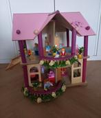 Houten Eichhorn poppenhuis meubeltjes en goki popjes, Ophalen of Verzenden, Poppenhuis