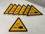 Metalen waarschuwing bordje bordjes gevaarlijke stoffen, Ophalen of Verzenden