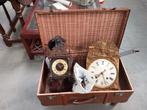 Koffer met oude klokken en onderdelen, Ophalen of Verzenden