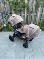 Tweelingwagen met autostoeltjes, Gebruikt, Combiwagen, Verstelbare duwstang, Ophalen