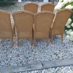 6 stuks Eetkamerstoelen Loom, Huis en Inrichting, Stoelen, Ophalen, Gebruikt, Bruin, Landelijk