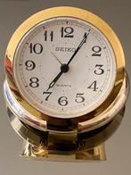 Vintage Seiko Quartz Tafelklok Goudkleurig, Ophalen of Verzenden
