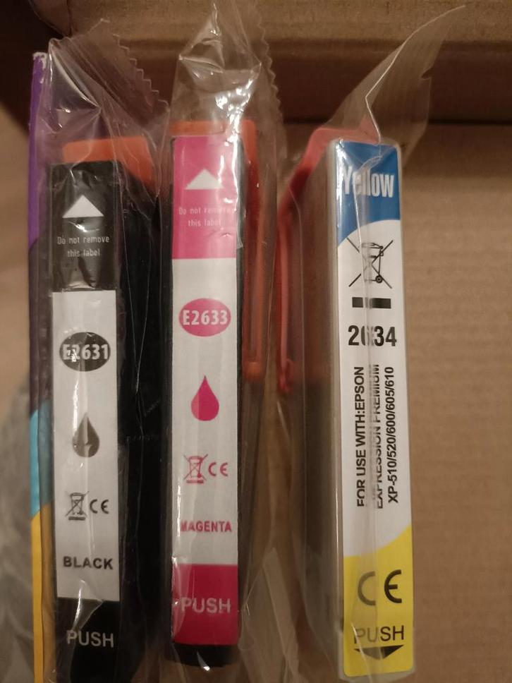 Epson 26XL Inktpatronen - Zwart, Magenta, Geel, Computers en Software, Printerbenodigdheden, Nieuw, Ophalen of Verzenden