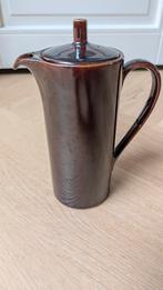 Vintage Mocca Koffiepot Bruin H17cm, Ophalen of Verzenden