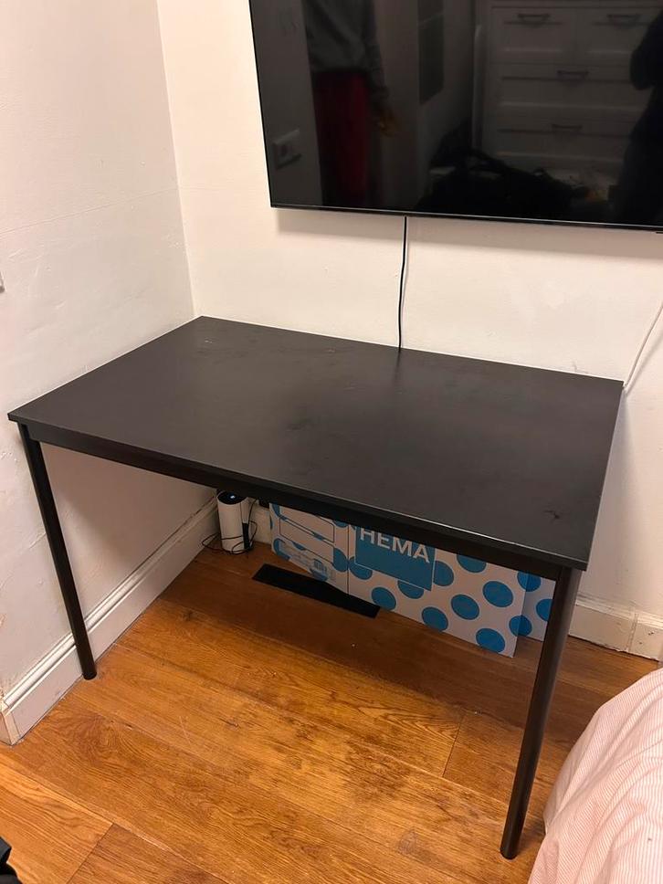 SANDSBERG ikea kleine eettafel zwart, Huis en Inrichting, Tafels | Eettafels, Zo goed als nieuw, 50 tot 100 cm, 100 tot 150 cm