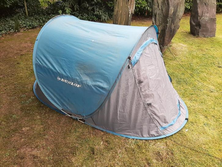 Dunlop Pop-up Tent - 1 Persoon, Caravans en Kamperen, Tenten, tot en met 2, Gebruikt, Ophalen