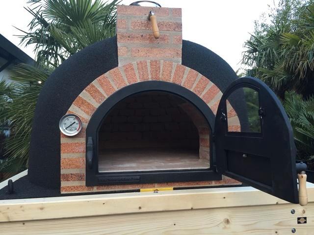 PIZZAOVEN, Houtoven traditional brick high aluminia 120/90cm, Tuin en Terras, Pizzaovens, Nieuw, Ophalen of Verzenden