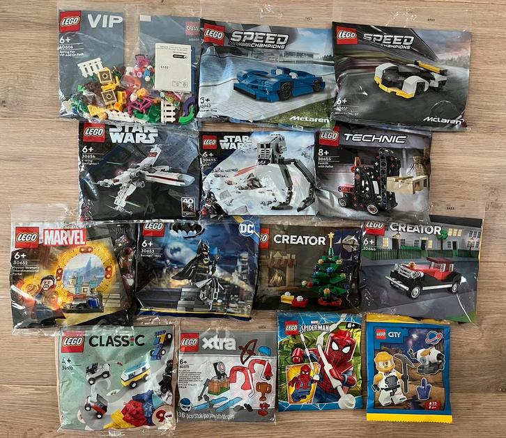 Lego partij 14 polybag’s, foilbag, paperbag nieuw, Kinderen en Baby's, Speelgoed | Duplo en Lego, Nieuw, Lego, Complete set, Ophalen of Verzenden