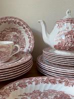Complete set Royal Wessex Vintage Rood Roze Engels Servies, Antiek en Kunst, Ophalen of Verzenden