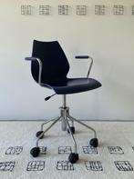 Kartell Bureaustoel Maui met armleuningen, Huis en Inrichting, Ophalen, Gebruikt, Blauw, Bureaustoel
