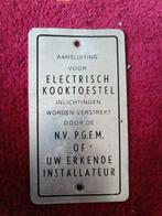 Aluminium plaatje verzamelen, Ophalen of Verzenden, Gebruikt