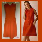 230. Vintage jurk mt 42, Maat 38/40 (M), 9462RP 14, Verzenden, Vintage kleertjes