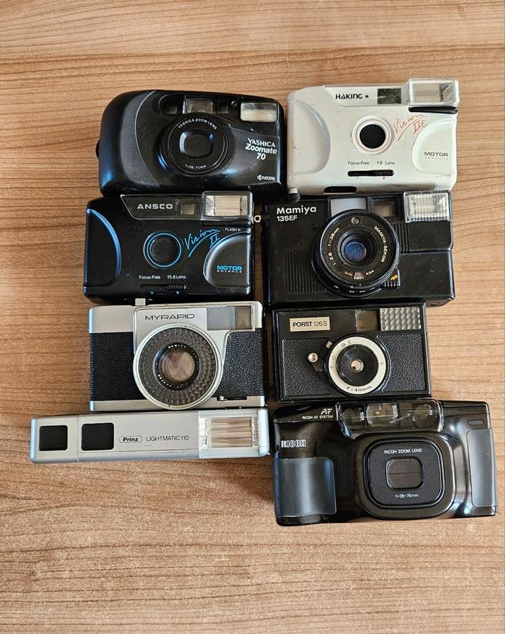 Vintage Camera Collectie, Audio, Tv en Foto, Fotocamera's Analoog, Gebruikt, Compact, Overige Merken, Ophalen of Verzenden