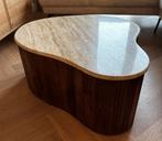 Salontafel mangohout travertin / travertijn Mari Eleonora, Huis en Inrichting, Ophalen, Nieuw