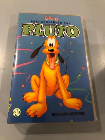 Disney videoband : drie avonturen van Pluto. VHS  beschikbaar voor biedingen