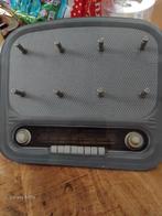 Een glazen sleutelbord met een afdruk van een vintage radio, Ophalen of Verzenden, Huis en Inrichting
