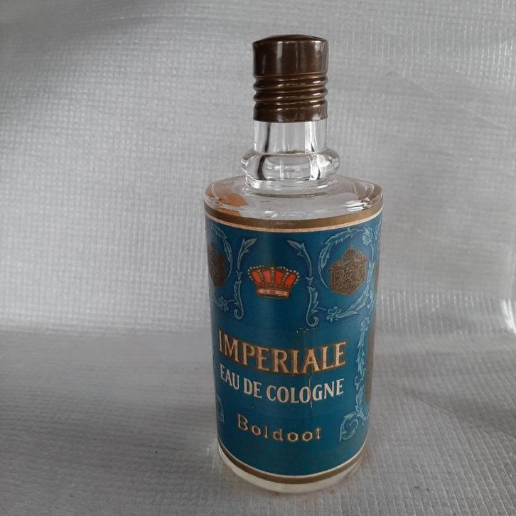 vintage flesje Boldoot eau de cologne Imperiale, Verzamelen, Merken en Reclamevoorwerpen, Gebruikt, Ophalen
