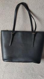 Mooie elegante zwarte tas met lange hengsels - 40 x 27 cm, Ophalen of Verzenden, Zo goed als nieuw, Zwart, Handtas