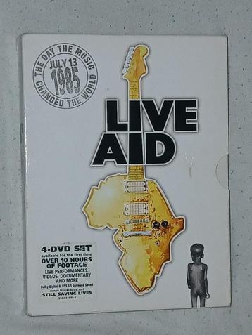 dvd LIVE AID 13 july 1985 4 DVD's  In Top Conditie. beschikbaar voor biedingen