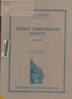 Pablo Bruna   Cinque Composizioni Inedite  voor Orgel, Orgel, Gebruikt, Ophalen of Verzenden, Religie en Gospel