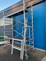 Euroscaffold rolsteiger 90x250. Werkhoogte 5,2 meter., Doe-het-zelf en Verbouw, Ophalen, Gebruikt, Rolsteiger of Kamersteiger