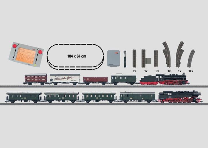 Märklin 29840 -  Mega-Digital-startset "Bundesbahn" 23 volt, Hobby en Vrije tijd, Modeltreinen | H0, Zo goed als nieuw, Treinset