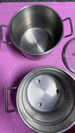 Zebra Estio Pro RVS Spaghettipan 22cm – Met Glazen Deksel, Huis en Inrichting, Overige typen, Ophalen of Verzenden, Zo goed als nieuw