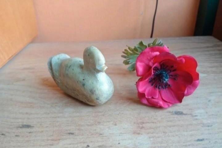 Beeldje eend, Verzamelen, Beelden en Beeldjes, Gebruikt, Dier, Ophalen of Verzenden