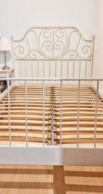 Metalen bed 140 x 200, 85 tot 100 cm, Ophalen of Verzenden, Zo goed als nieuw, Matras