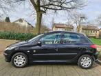 Peugeot 206 1.4 5D 2005 Zwart Nieuwe distributieriem, Origineel Nederlands, Te koop, 5 stoelen, Benzine