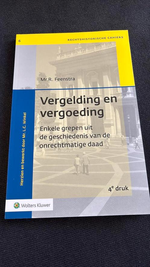 R. Feenstra - Vergelding en vergoeding, Boeken, Wetenschap, Zo goed als nieuw, Ophalen of Verzenden