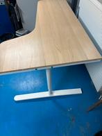 Ikea Bekant Hoekbureau - In hoogte verstelbaar, Huis en Inrichting, Bureaus, Ophalen, In hoogte verstelbaar, Gebruikt, Bureau