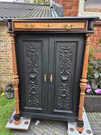Antieke brocante mahonie meidenkast vintage kast, Antiek en Kunst, Ophalen