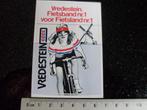 sticker vredestein logo fietsbanden wielrennen cycling, Verzamelen, Stickers, Verzenden, Zo goed als nieuw, Merk