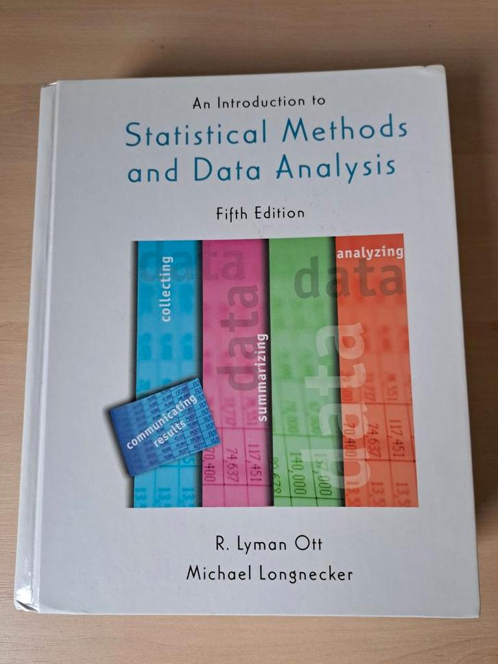 An Introduction to Statistical Methods and Data Analysis, Boeken, Studieboeken en Cursussen, Gelezen, WO, Beta, Ophalen
