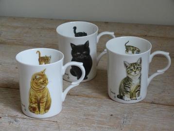 Servies, Francien KATTEN, zo goed als nieuw beschikbaar voor biedingen