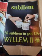 A0. Reclameposter Willem II sigaren., Rechthoekig Staand, Ophalen of Verzenden, Zo goed als nieuw, A1 t/m A3