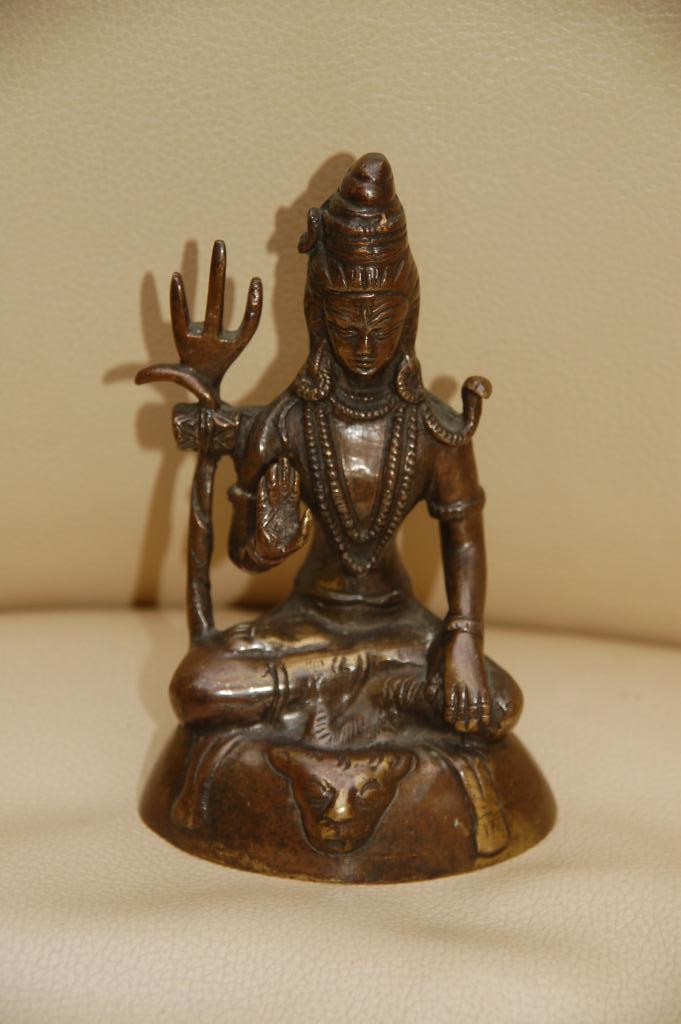 Bronzen Hindoestaans godenbeeld, Antiek en Kunst, Antiek | Koper en Brons, Brons, Ophalen of Verzenden