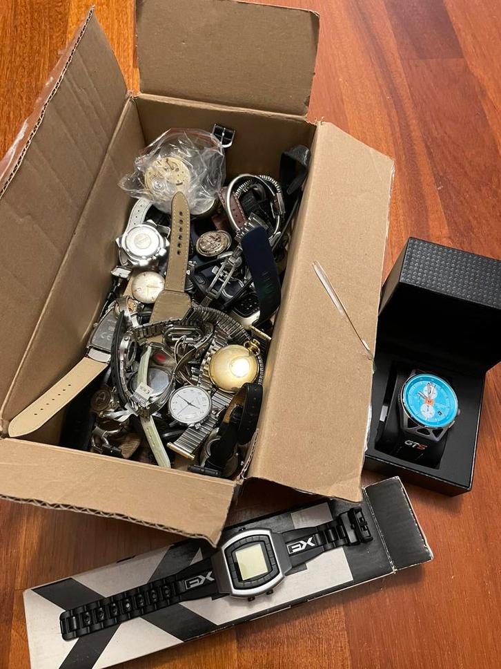 Horloges, Sieraden, Tassen en Uiterlijk, Horloges | Antiek, Overige merken, Staal, 1960 of later, Ophalen of Verzenden