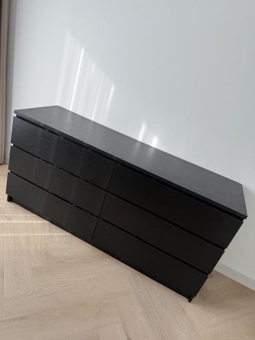 Ladekast zwart, Huis en Inrichting, Kasten | Ladekasten, Zo goed als nieuw, Minder dan 100 cm, 150 tot 200 cm, 25 tot 50 cm, 5 laden of meer