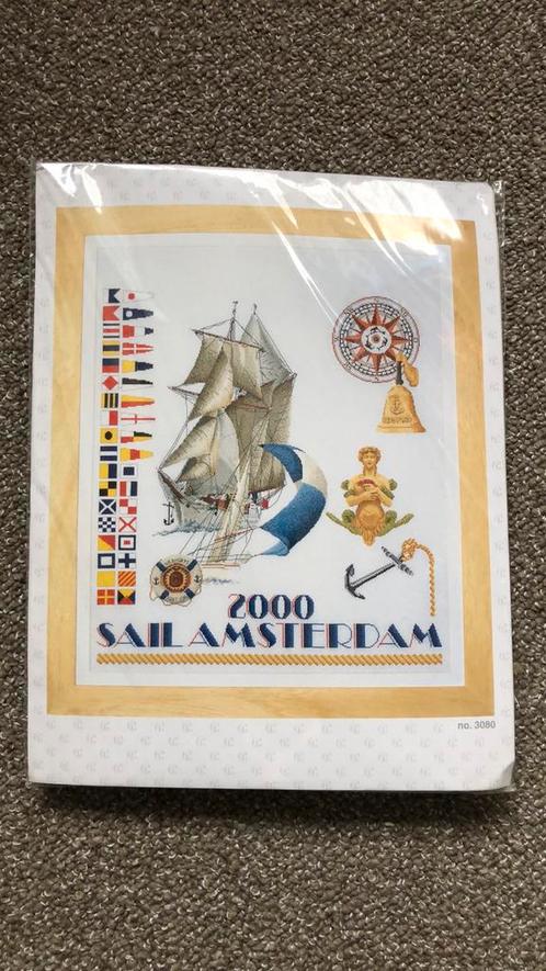 Nieuw boduurpakket Sail Amsterdam 2000, Hobby en Vrije tijd, Borduren en Borduurmachines, Nieuw, Borduurpakket, Ophalen of Verzenden