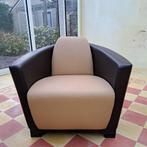 Clubstoel - Vintage - leer - Calia, Ophalen, Gebruikt, Hout, Lounge