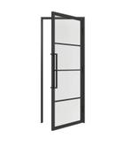 Stalen scharnierdeur incl Kozijn opruiming – €300-.  NIEUW!!, 80 tot 100 cm, 215 cm of meer, Binnendeur, Nieuw