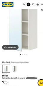2xBadkamer kast met spiegel, Huis en Inrichting, Ophalen, Minder dan 50 cm, Spiegelkast, Zo goed als nieuw