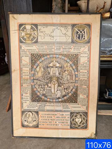 Religieuze schoolplaat 110x76 beschikbaar voor biedingen