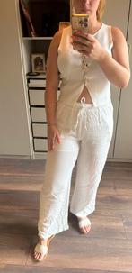 Witte Linnen Broek Shein Maat M, Wit, Nieuw, Lang, Ophalen