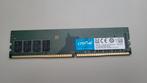 Crucial DDR4 4GB 2400 desktopgeheugen, Ophalen of Verzenden, Zo goed als nieuw, DDR4, Desktop